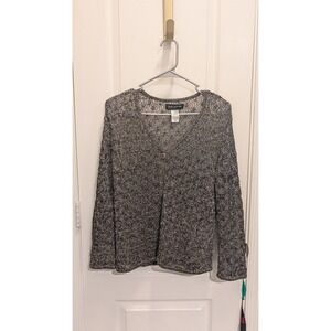 Jones New York‎ Cardigan Size Large Brown white